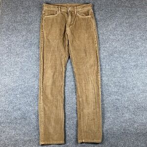 Buck Mason Pants Mens 30x34 Light Brown Ford Standard 10oz Stretch Corduroy